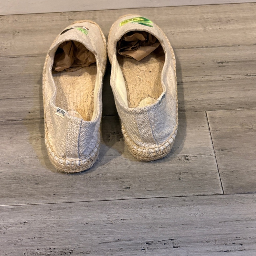Soludos x Lucy Margarita Espadrilles with Lime and Coconut Embroidery - Picture 3 of 5